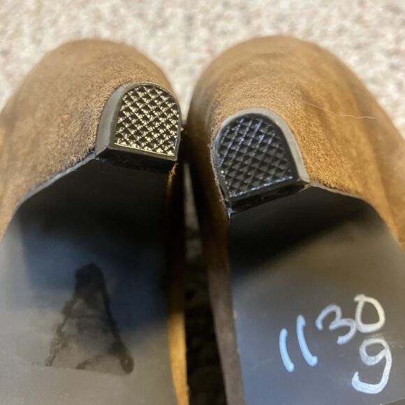 Steve Madden Ollie Suede Heeled Booties Size 9 M Brown Slouchy Ankle Boots - Picture 10 of 11